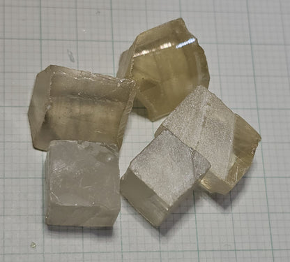 Lab Wakefieldite Facet Rough and Specimens aka Yttrium Orthovanadate Nd:YVo4