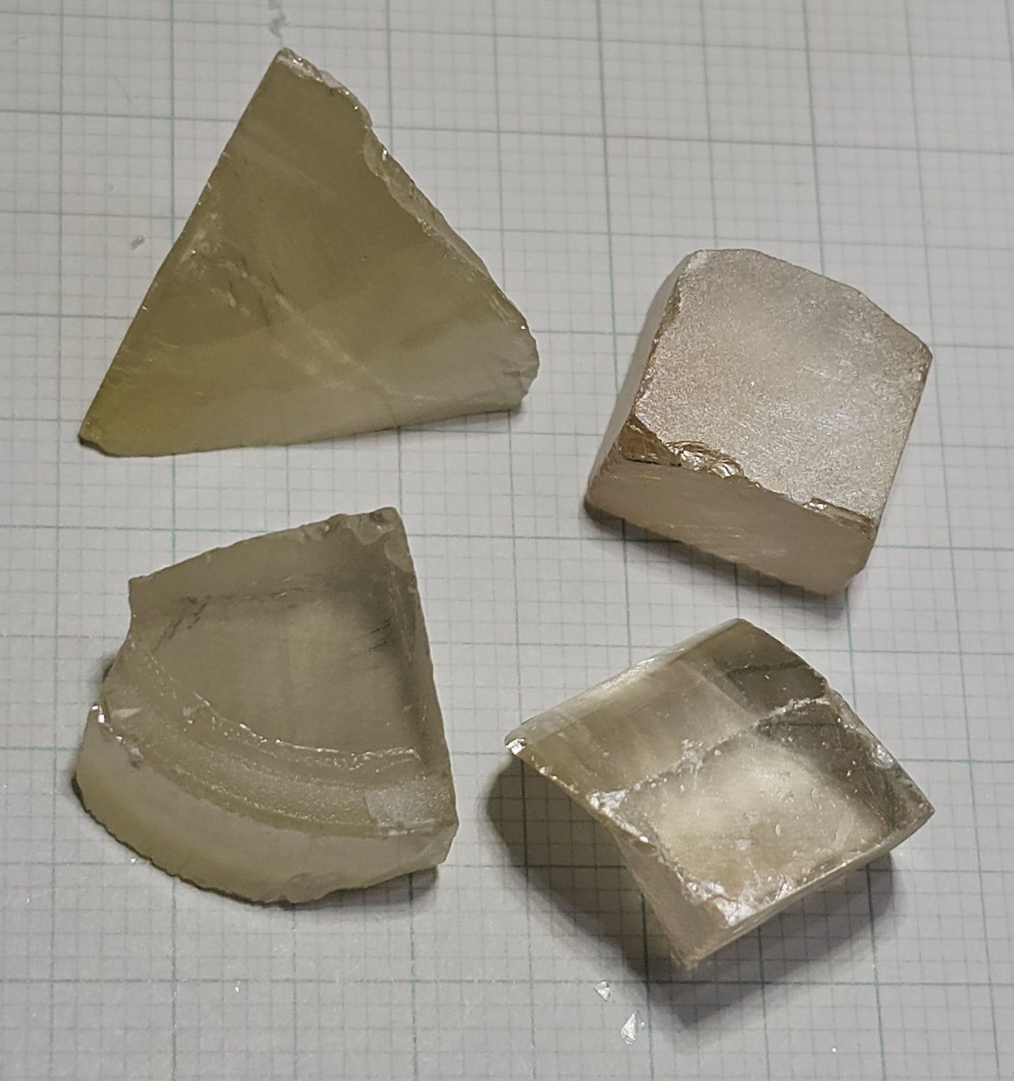 Lab Wakefieldite Facet Rough and Specimens aka Yttrium Orthovanadate Nd:YVo4