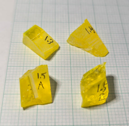 Super Cerium YAG Extra Bright Facet Rough Neon Yellow