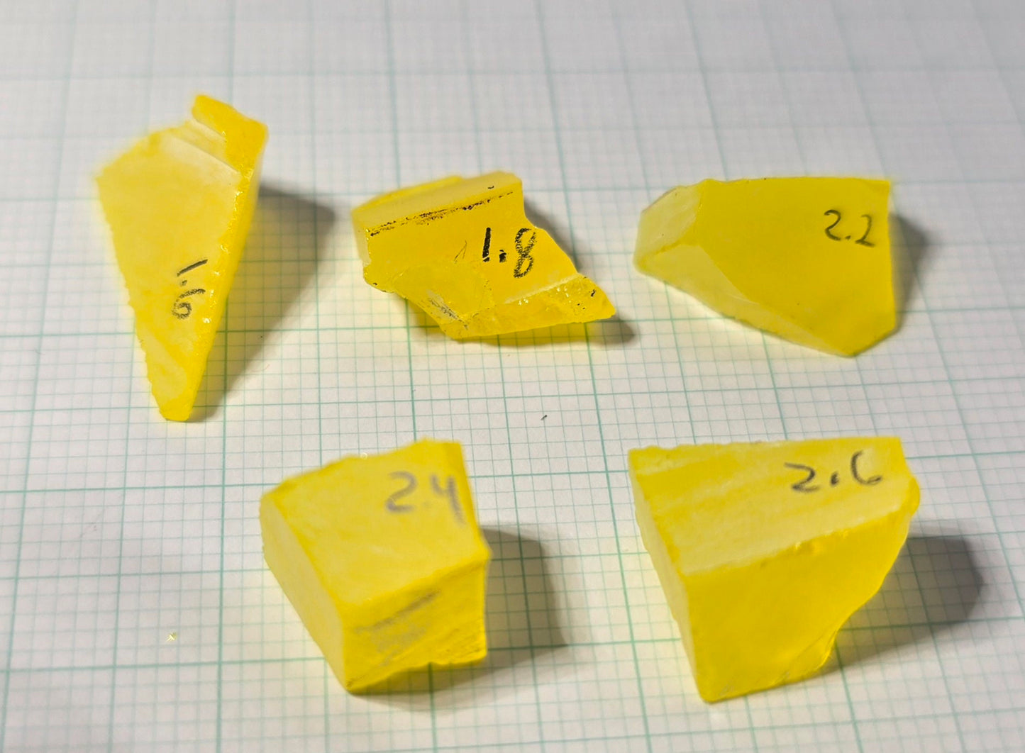 Super Cerium YAG Extra Bright Facet Rough Neon Yellow