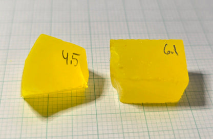 Super Cerium YAG Extra Bright Facet Rough Neon Yellow