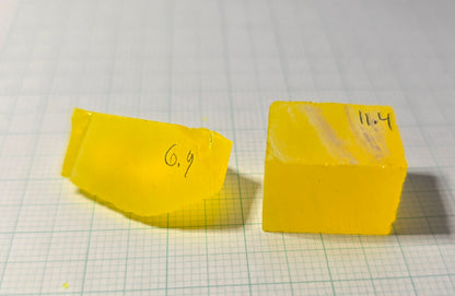 Super Cerium YAG Extra Bright Facet Rough Neon Yellow