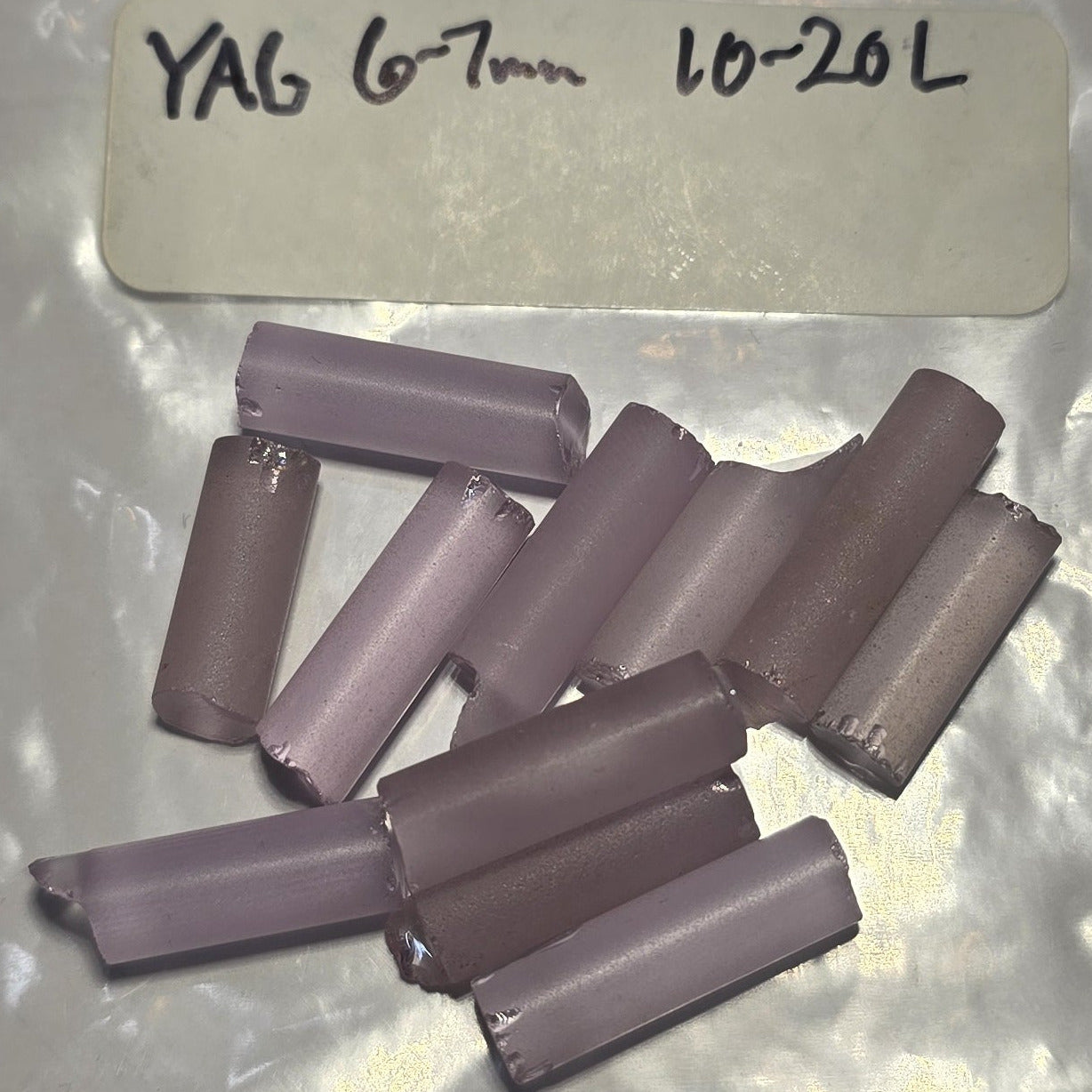 YAG Laser Rods, Failed, Decommissioned or Offcuts