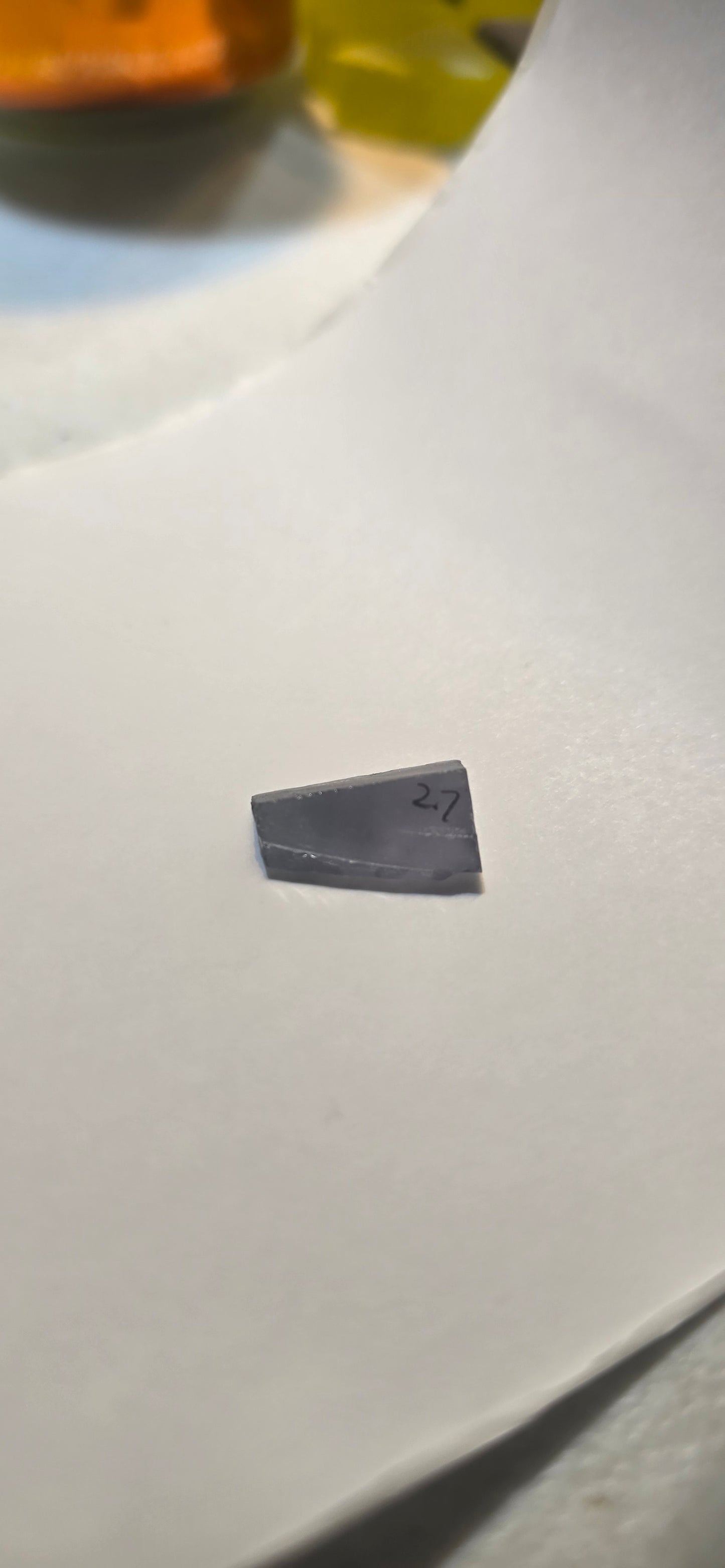 Dusk Gray YAG Facet Rough, Purple and Blue Dusk Laser Garnet