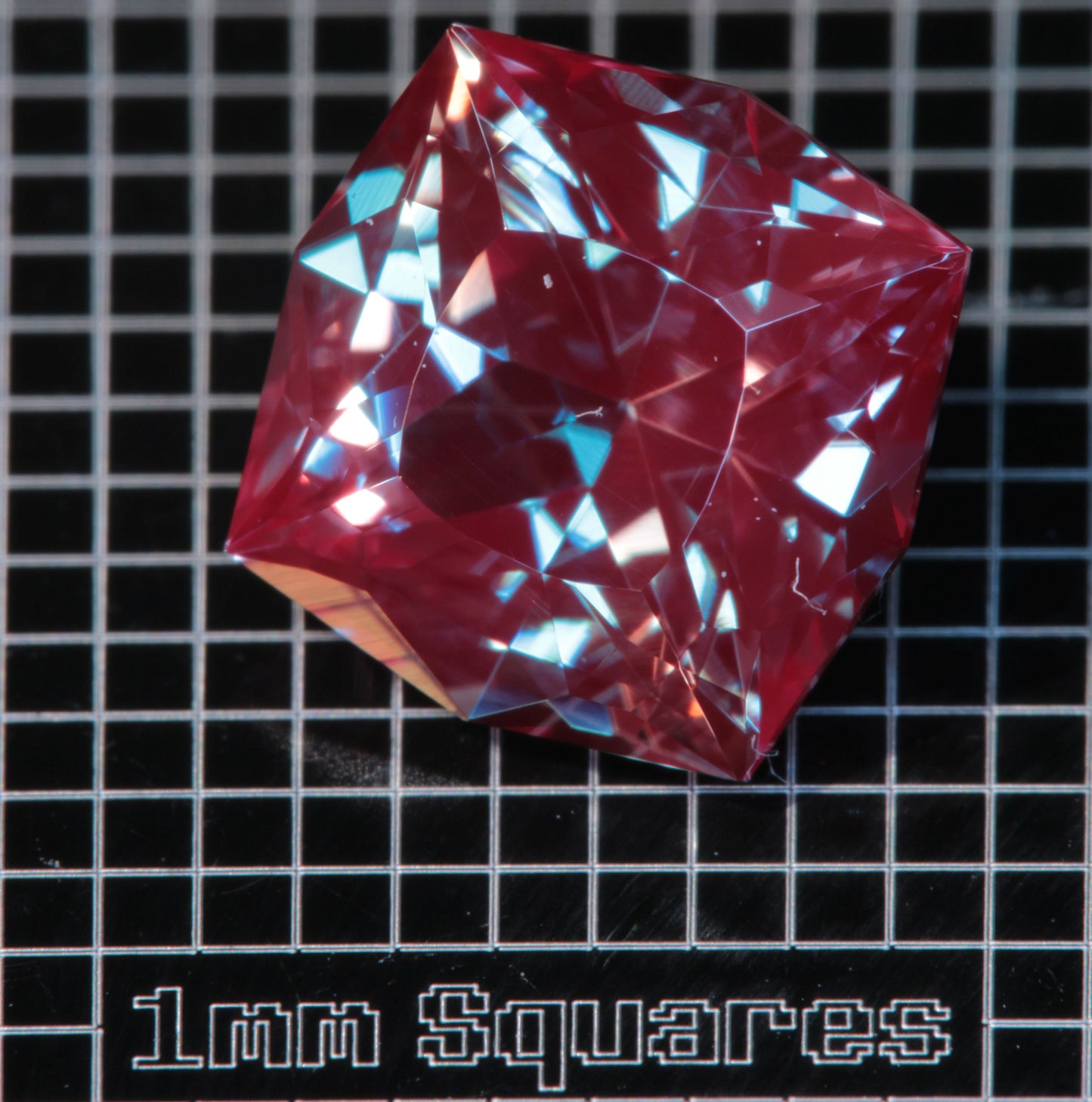 Laser Alexandrite Faceted Stones, Lab Created Red Glow Alexandrite