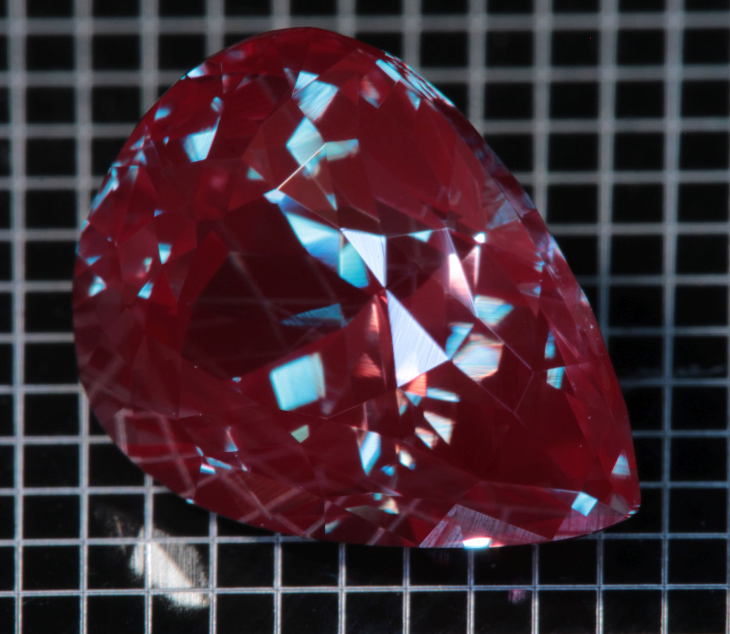 Laser Alexandrite Faceted Stones, Lab Created Red Glow Alexandrite