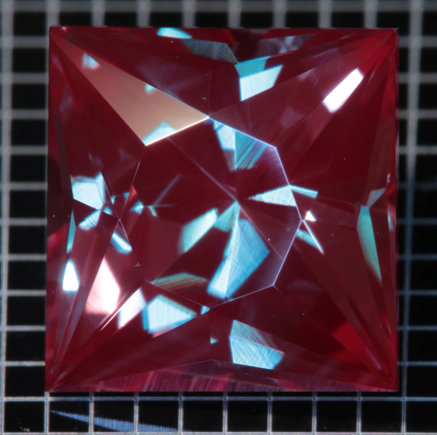 Laser Alexandrite Faceted Stones, Lab Created Red Glow Alexandrite