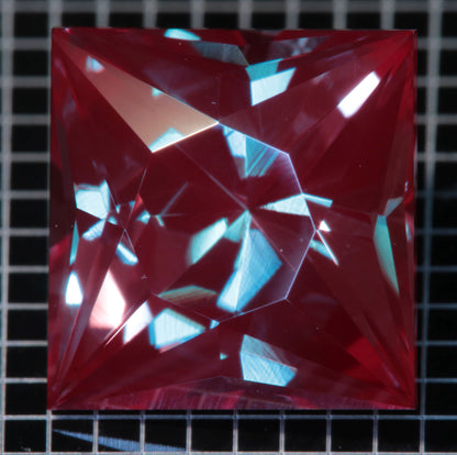 Laser Alexandrite Faceted Stones, Lab Created Red Glow Alexandrite
