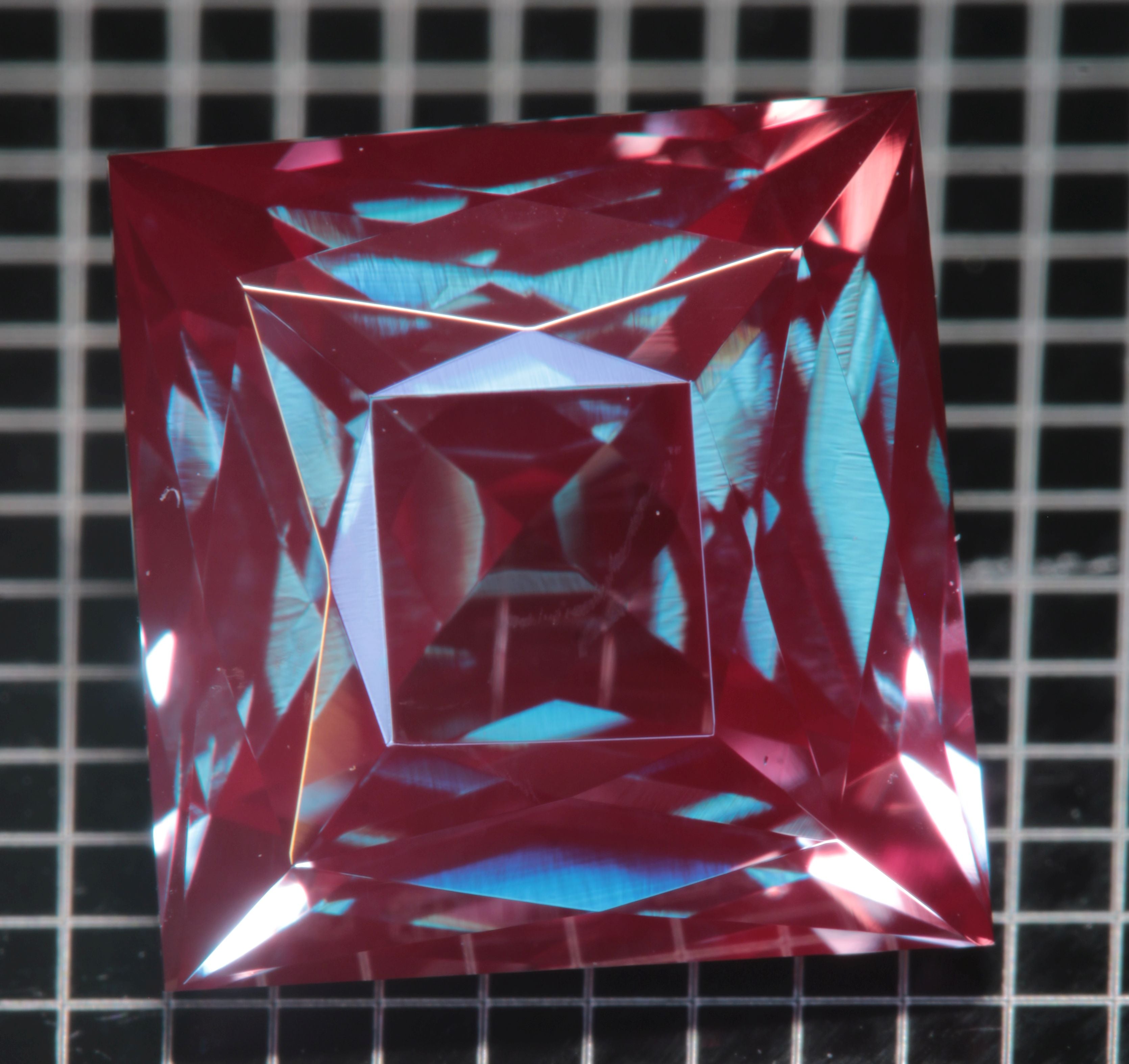 Laser Alexandrite Faceted Stones, Lab Created Red Glow Alexandrite