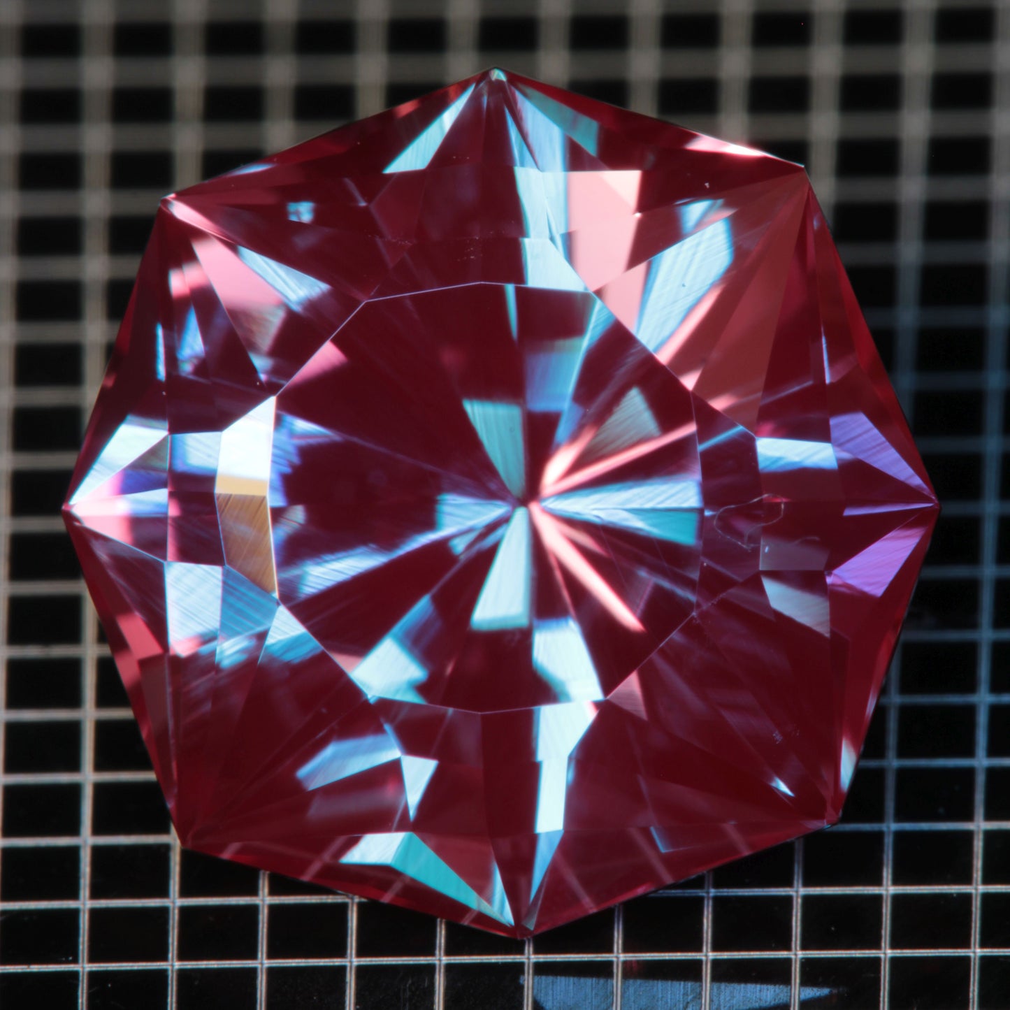 Laser Alexandrite Faceted Stones, Lab Created Red Glow Alexandrite
