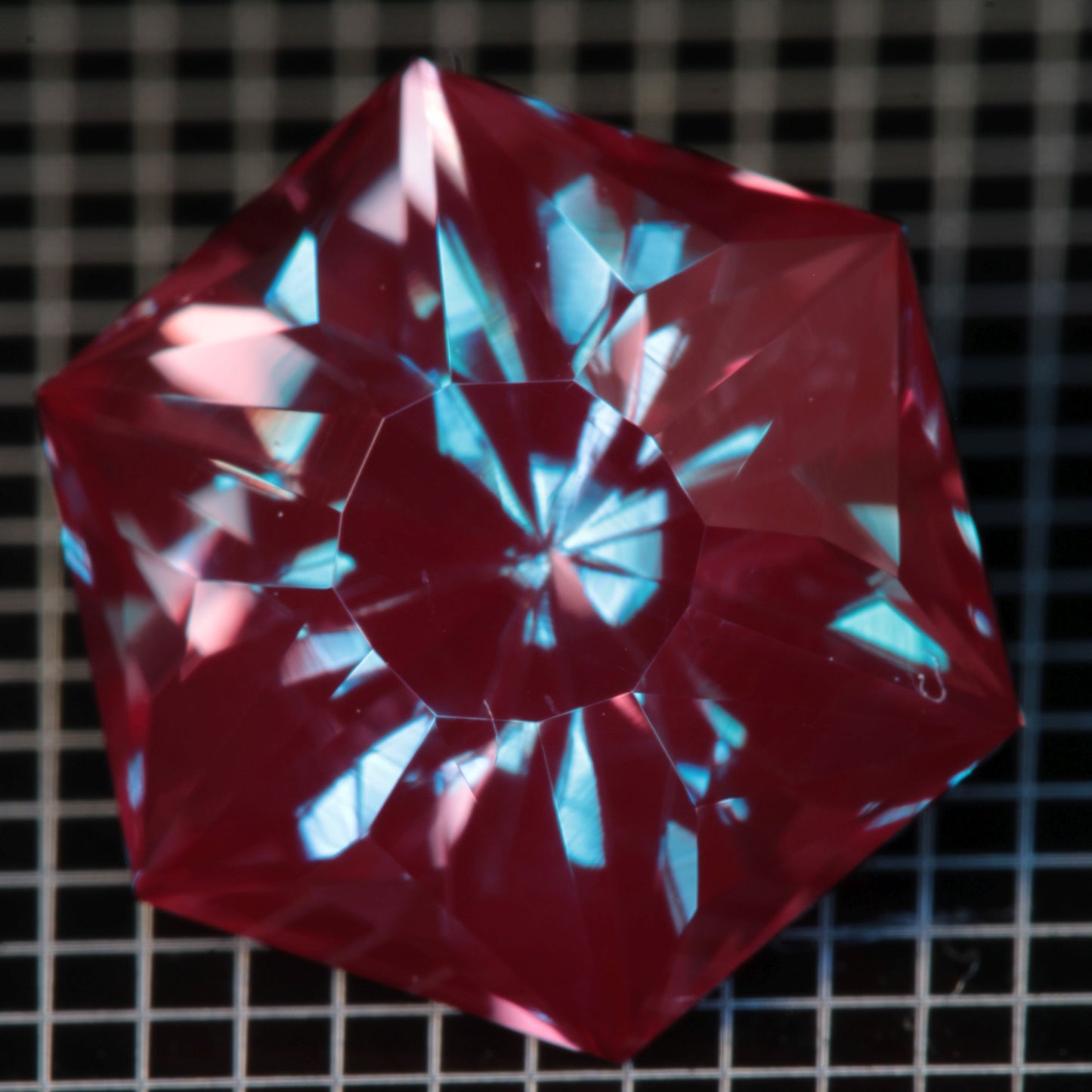 Laser Alexandrite Faceted Stones, Lab Created Red Glow Alexandrite