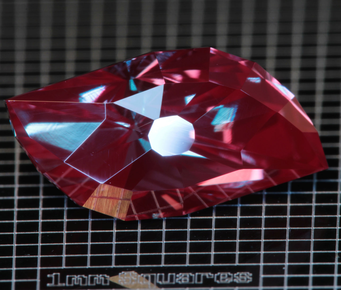 Laser Alexandrite Faceted Stones, Lab Created Red Glow Alexandrite