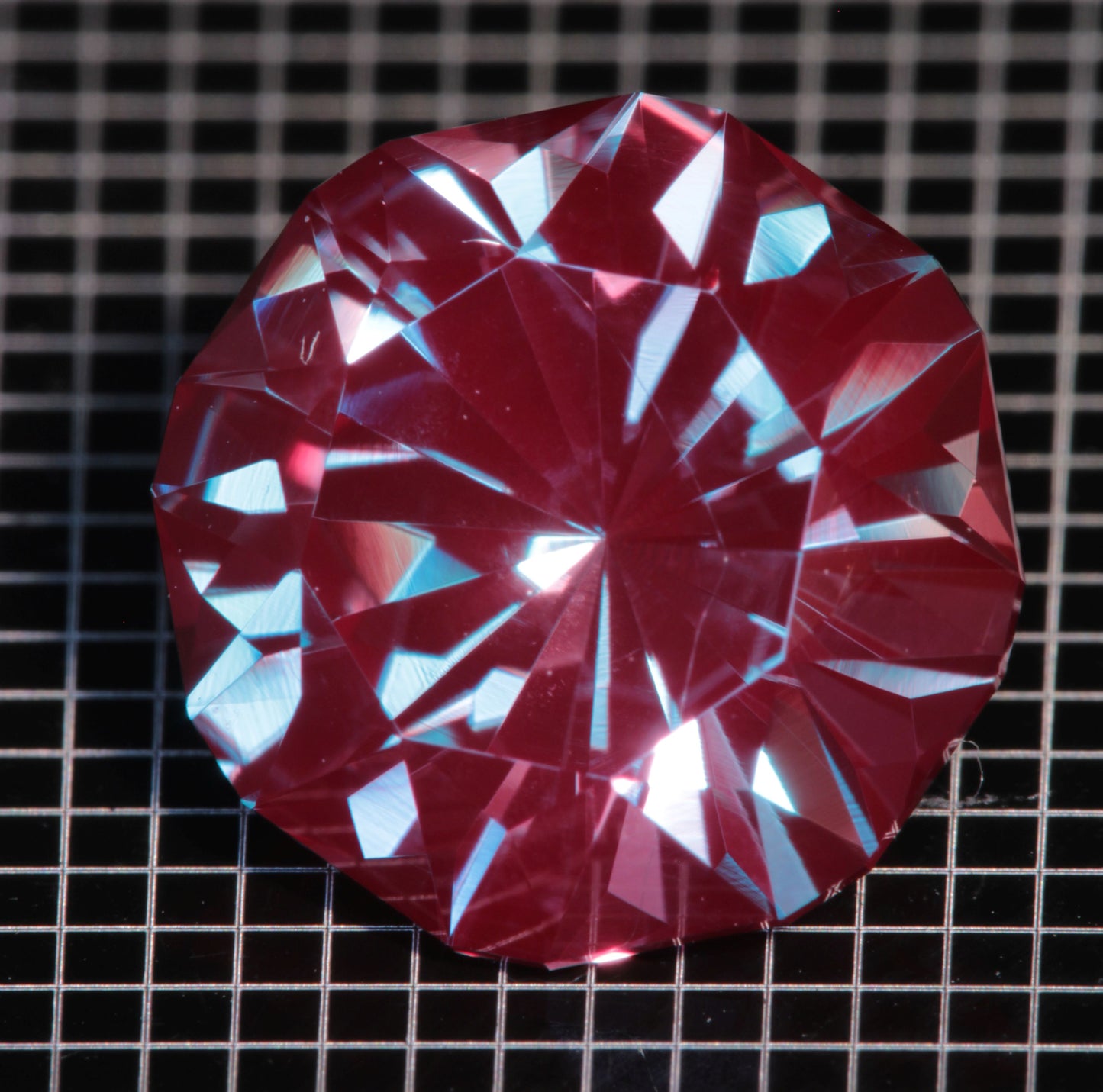 Laser Alexandrite Faceted Stones, Lab Created Red Glow Alexandrite