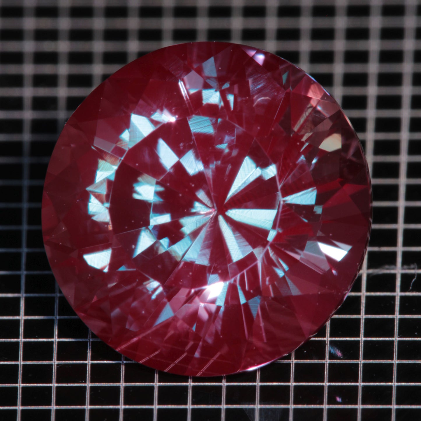Laser Alexandrite Faceted Stones, Lab Created Red Glow Alexandrite