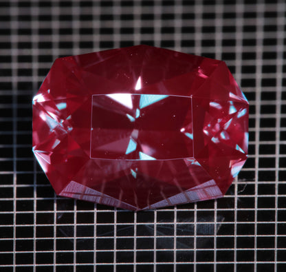 Laser Alexandrite Faceted Stones, Lab Created Red Glow Alexandrite