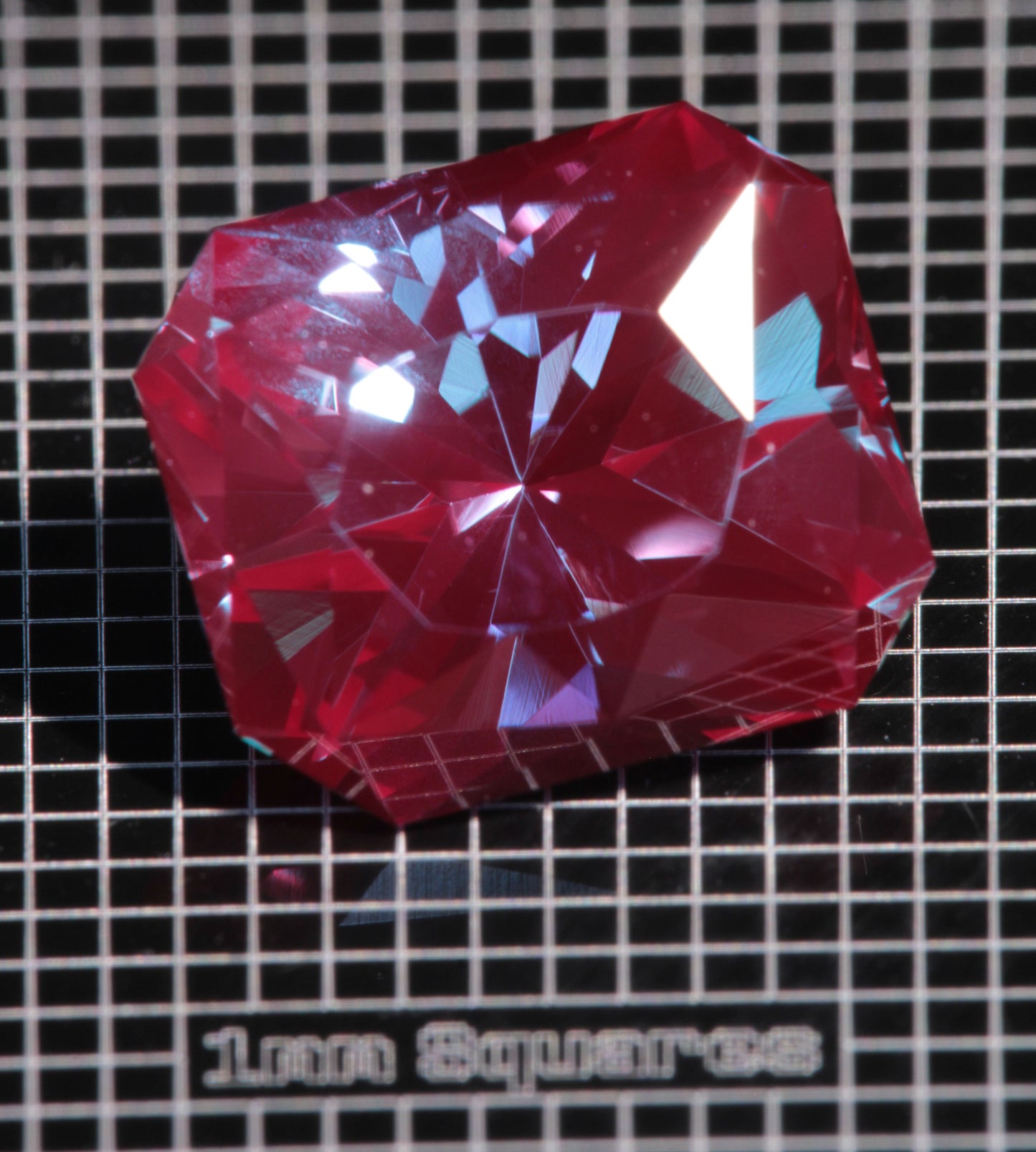 Laser Alexandrite Faceted Stones, Lab Created Red Glow Alexandrite
