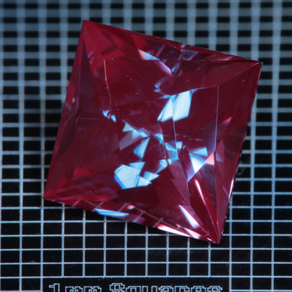 Laser Alexandrite Faceted Stones, Lab Created Red Glow Alexandrite