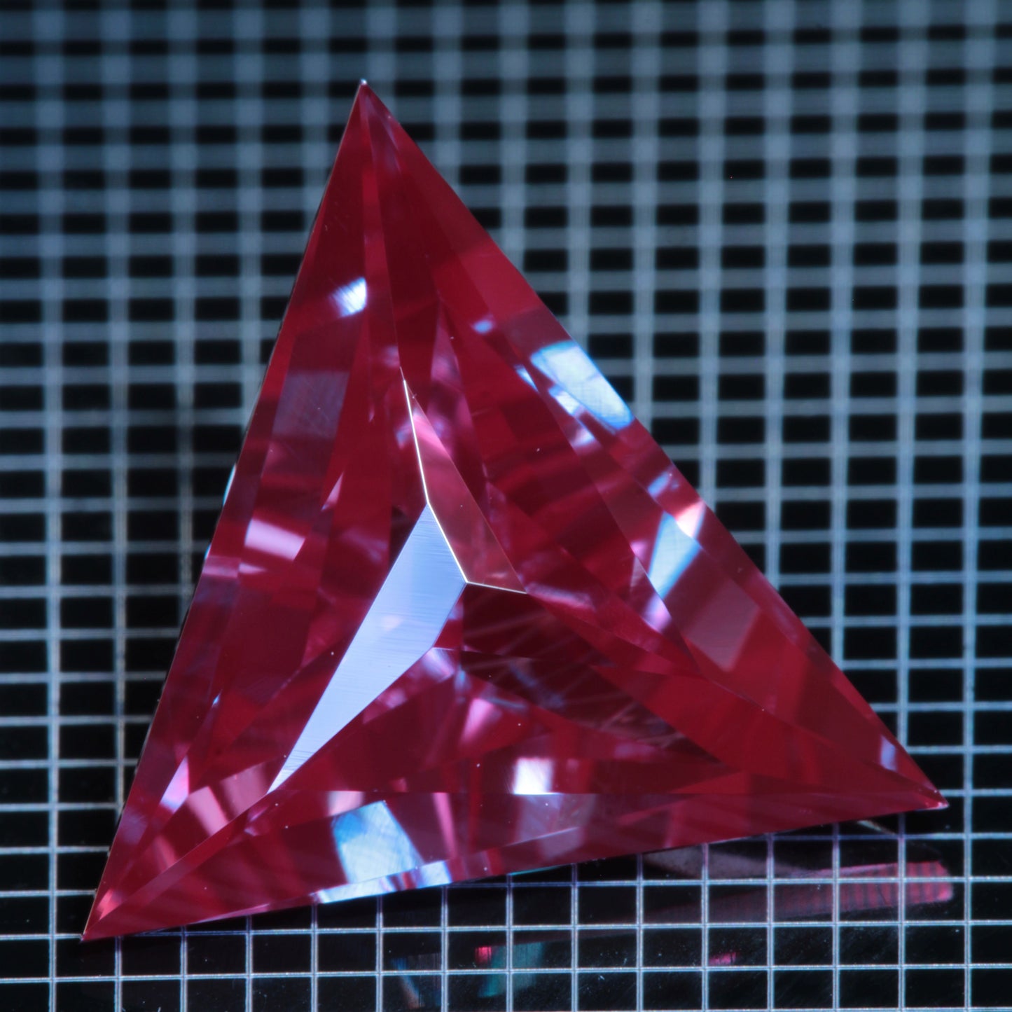 Laser Alexandrite Faceted Stones, Lab Created Red Glow Alexandrite