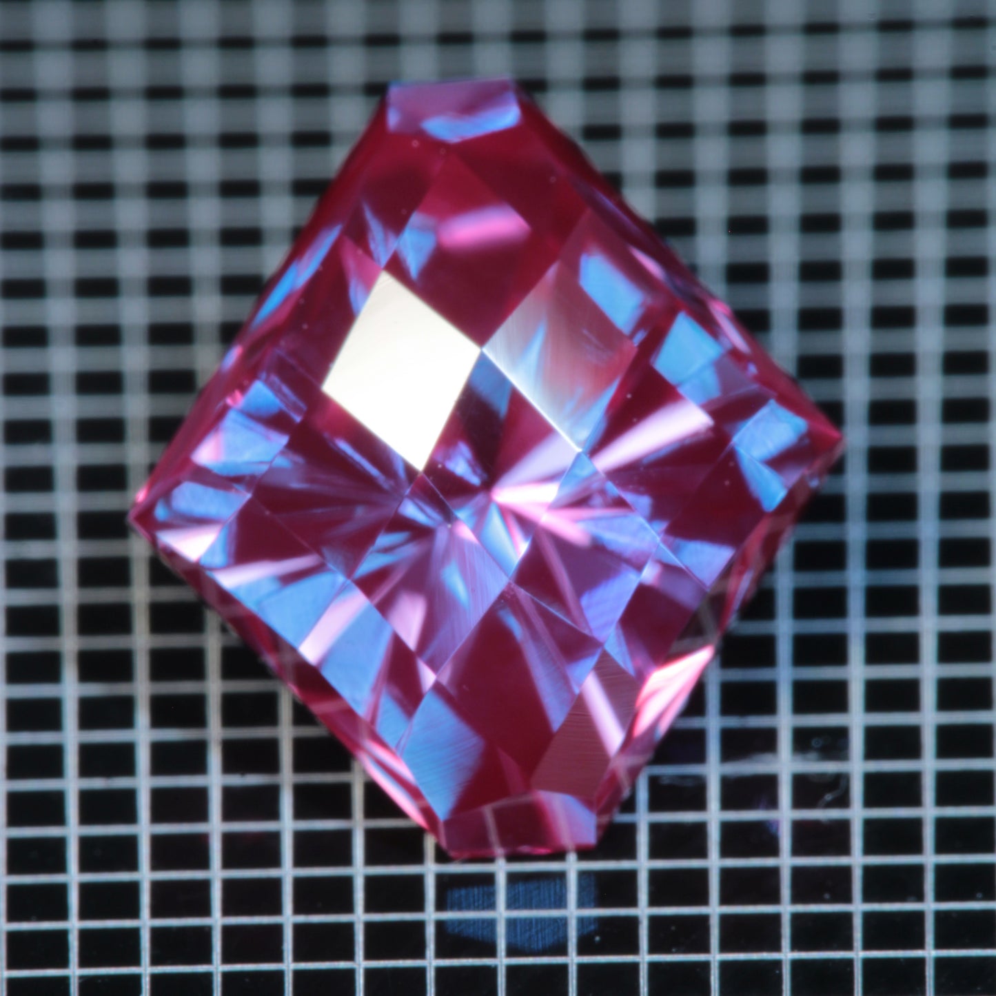 Laser Alexandrite Faceted Stones, Lab Created Red Glow Alexandrite
