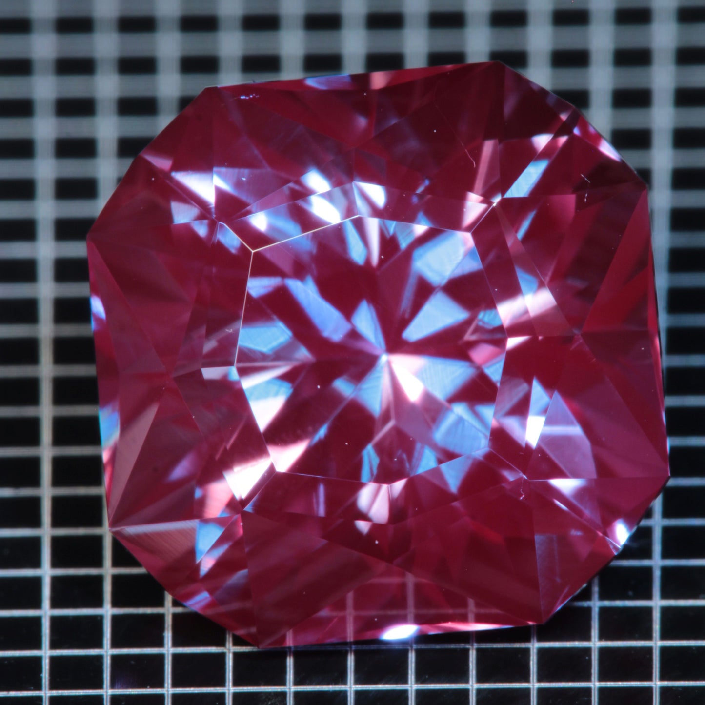 Laser Alexandrite Faceted Stones, Lab Created Red Glow Alexandrite