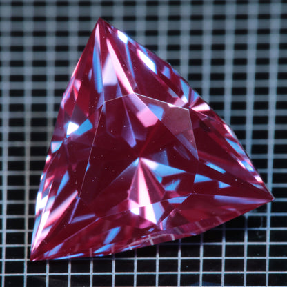 Laser Alexandrite Faceted Stones, Lab Created Red Glow Alexandrite