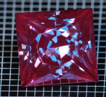 Laser Alexandrite Faceted Stones, Lab Created Red Glow Alexandrite