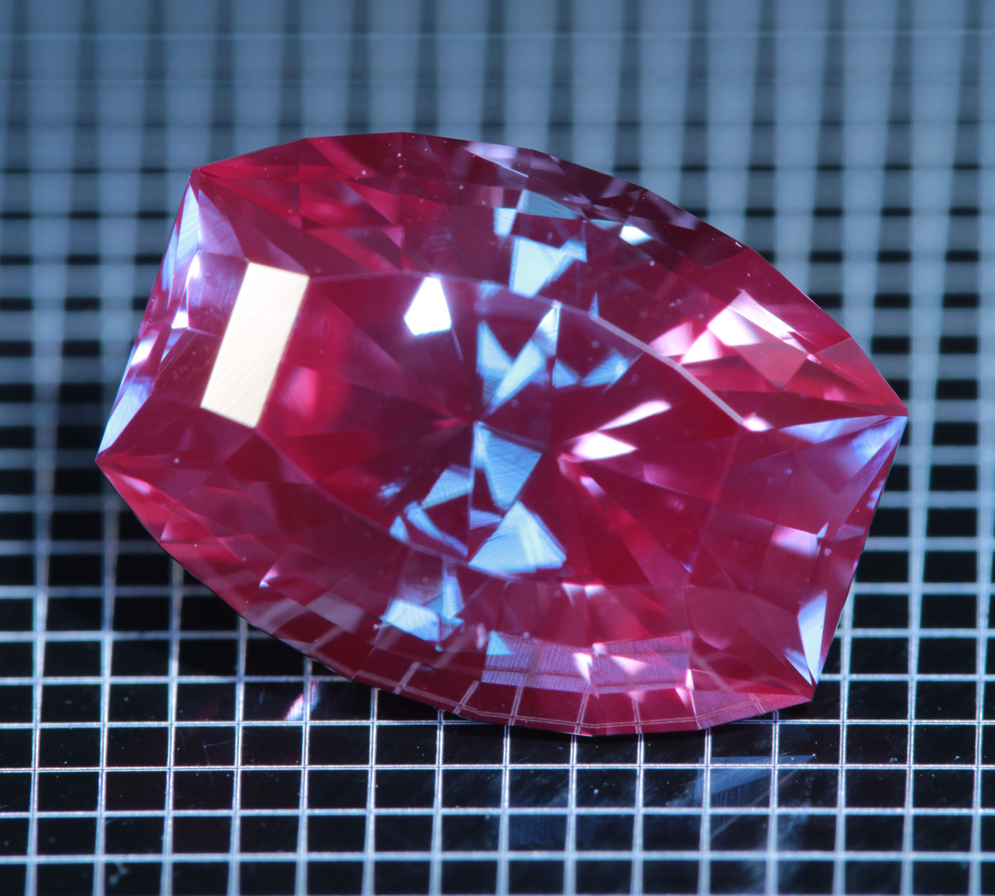 Laser Alexandrite Faceted Stones, Lab Created Red Glow Alexandrite