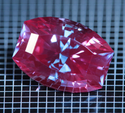 Laser Alexandrite Faceted Stones, Lab Created Red Glow Alexandrite