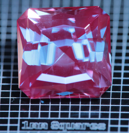 Laser Alexandrite Faceted Stones, Lab Created Red Glow Alexandrite