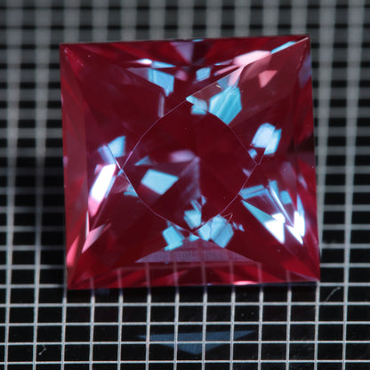 Laser Alexandrite Faceted Stones, Lab Created Red Glow Alexandrite