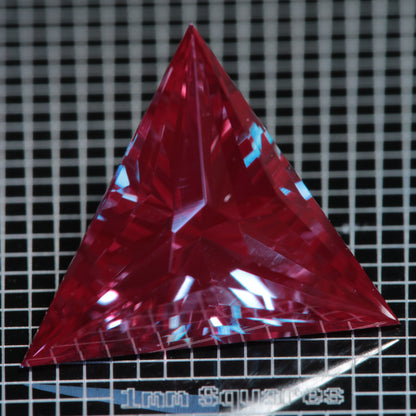 Laser Alexandrite Faceted Stones, Lab Created Red Glow Alexandrite