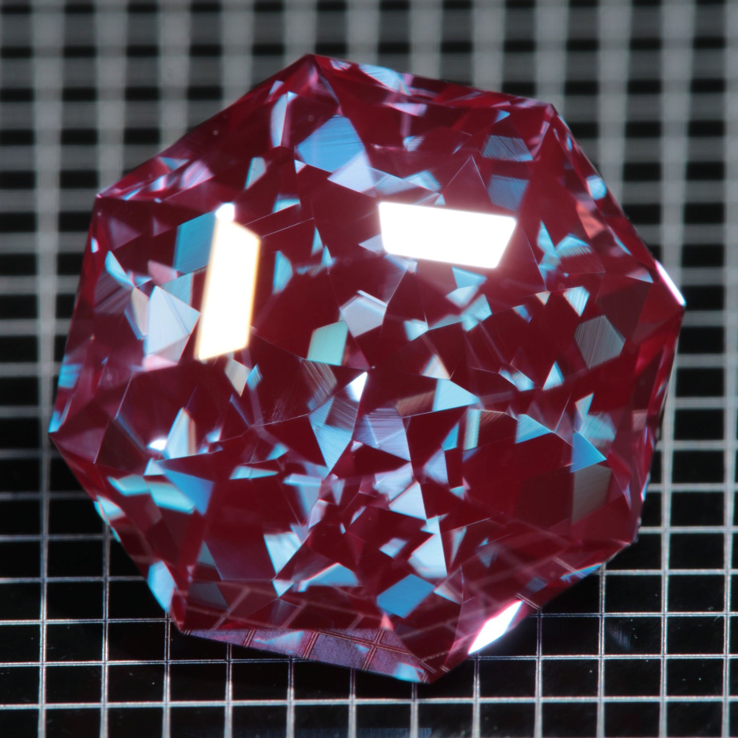 Laser Alexandrite Faceted Stones, Lab Created Red Glow Alexandrite
