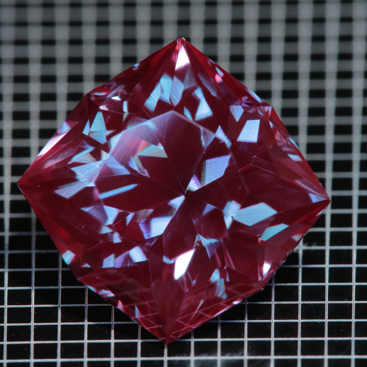 Laser Alexandrite Faceted Stones, Lab Created Red Glow Alexandrite