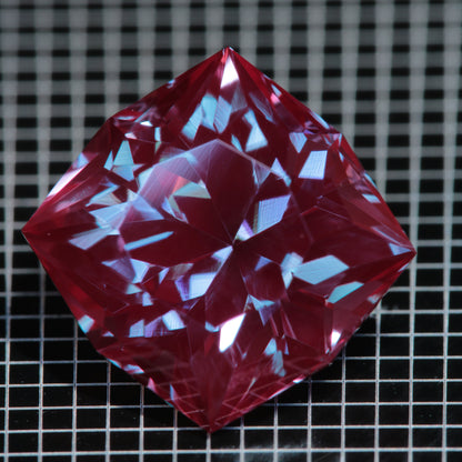 Laser Alexandrite Faceted Stones, Lab Created Red Glow Alexandrite