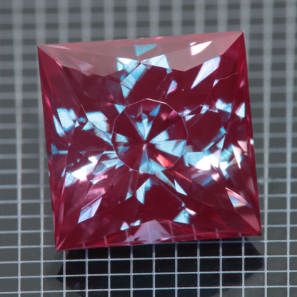 Laser Alexandrite Faceted Stones, Lab Created Red Glow Alexandrite