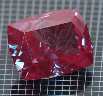 Laser Alexandrite Faceted Stones, Lab Created Red Glow Alexandrite