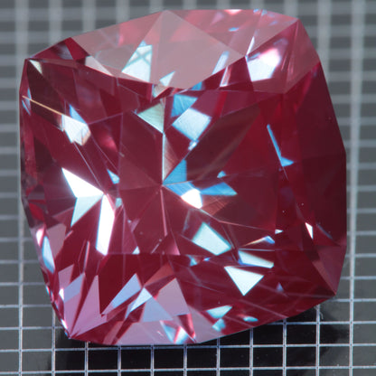 Laser Alexandrite Faceted Stones, Lab Created Red Glow Alexandrite