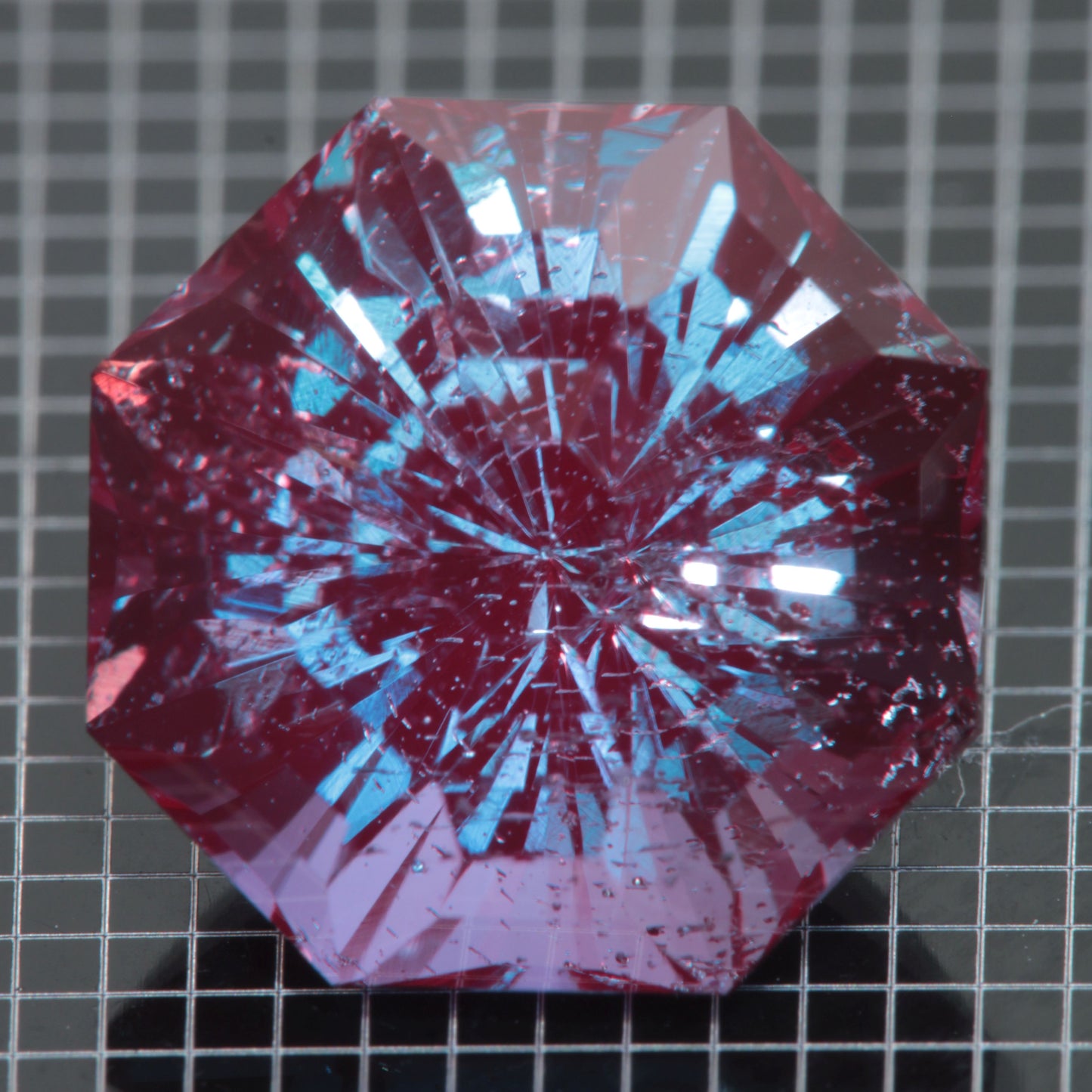 Laser Alexandrite Faceted Stones, Lab Created Red Glow Alexandrite