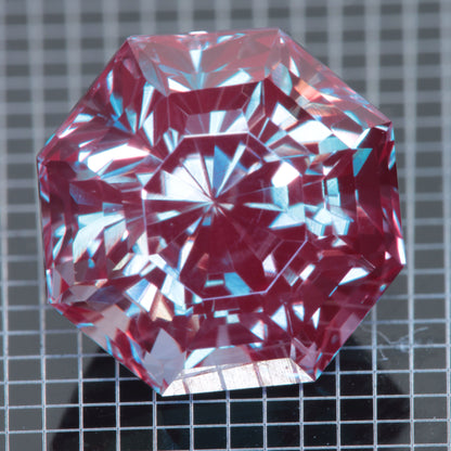 Laser Alexandrite Faceted Stones, Lab Created Red Glow Alexandrite