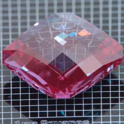 Laser Alexandrite Faceted Stones, Lab Created Red Glow Alexandrite