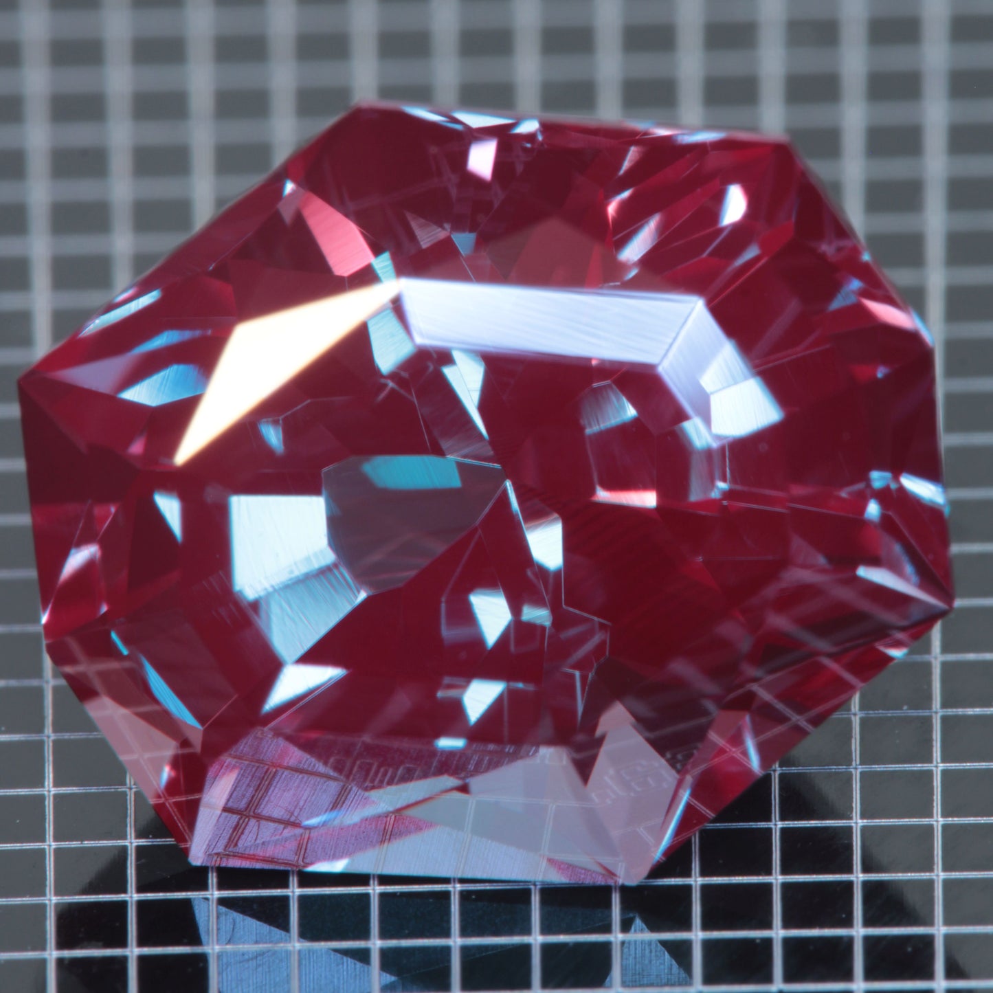 Laser Alexandrite Faceted Stones, Lab Created Red Glow Alexandrite