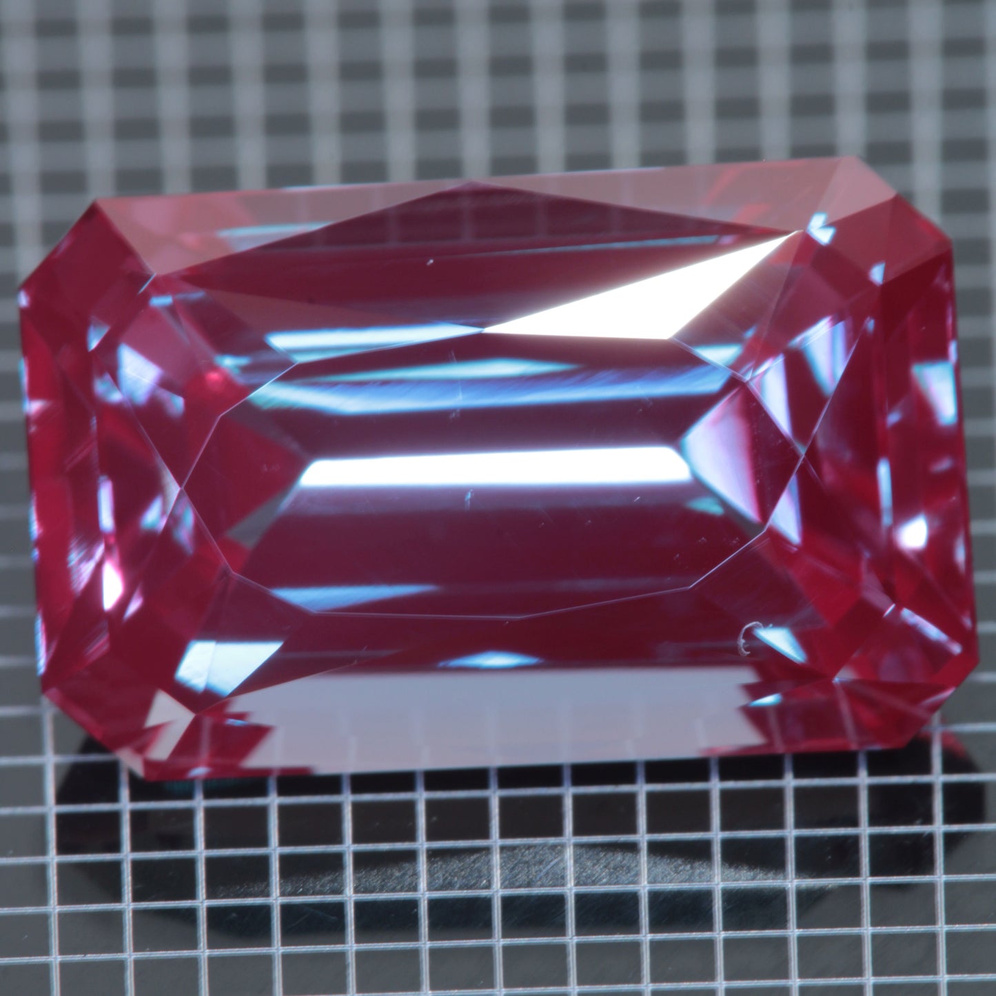 Laser Alexandrite Faceted Stones, Lab Created Red Glow Alexandrite