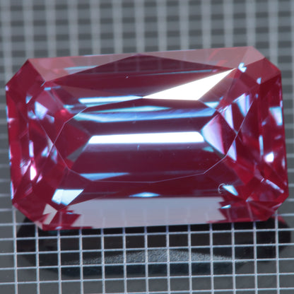 Laser Alexandrite Faceted Stones, Lab Created Red Glow Alexandrite