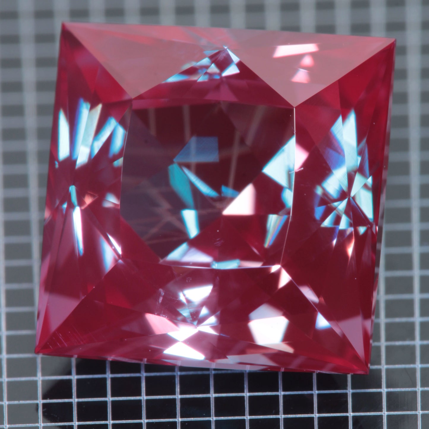 Laser Alexandrite Faceted Stones, Lab Created Red Glow Alexandrite