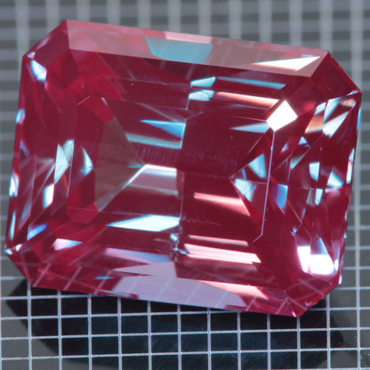 Laser Alexandrite Faceted Stones, Lab Created Red Glow Alexandrite