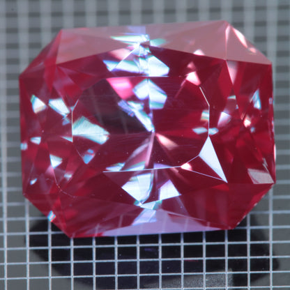 Laser Alexandrite Faceted Stones, Lab Created Red Glow Alexandrite