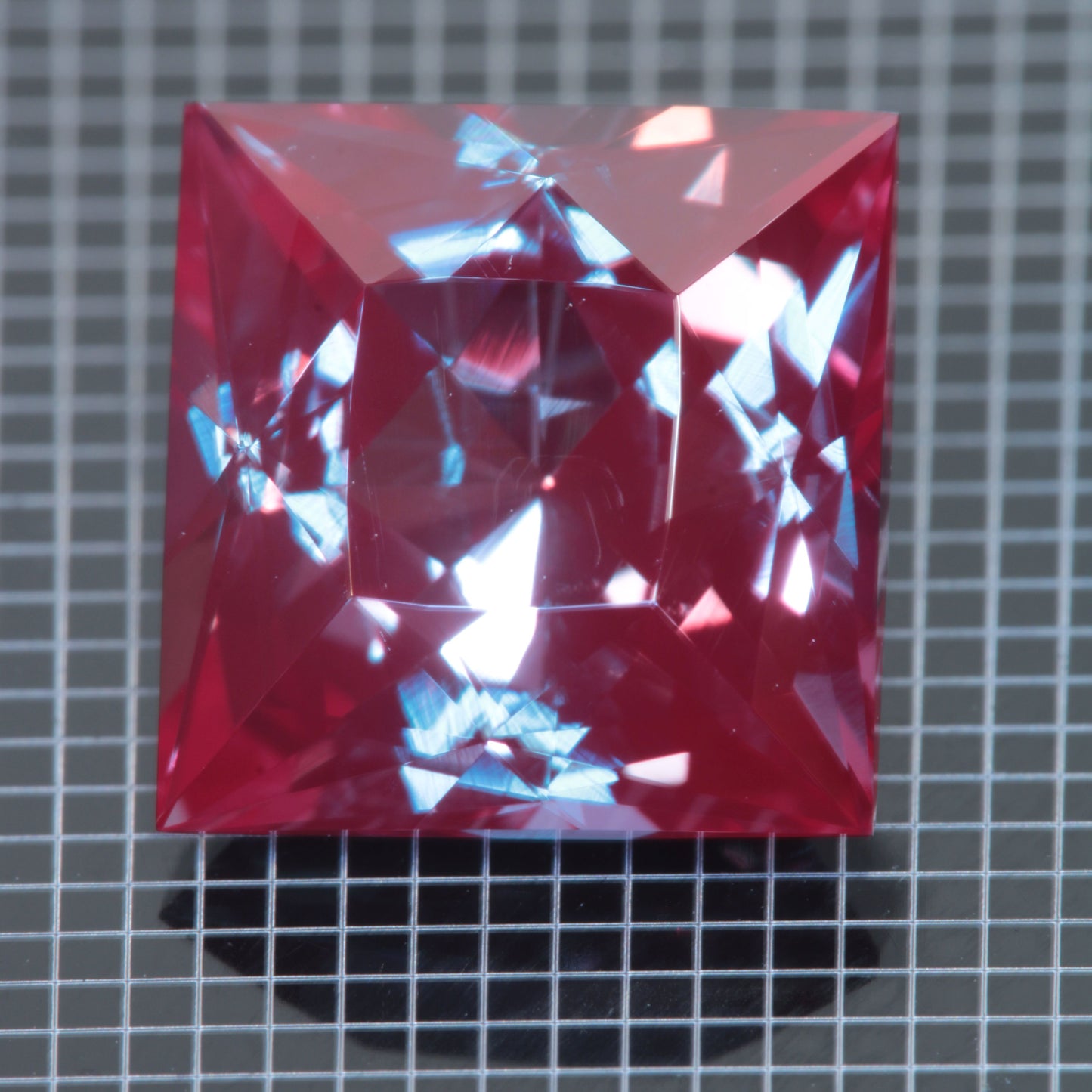 Laser Alexandrite Faceted Stones, Lab Created Red Glow Alexandrite