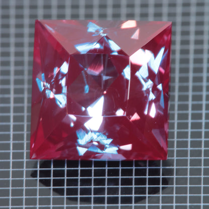 Laser Alexandrite Faceted Stones, Lab Created Red Glow Alexandrite