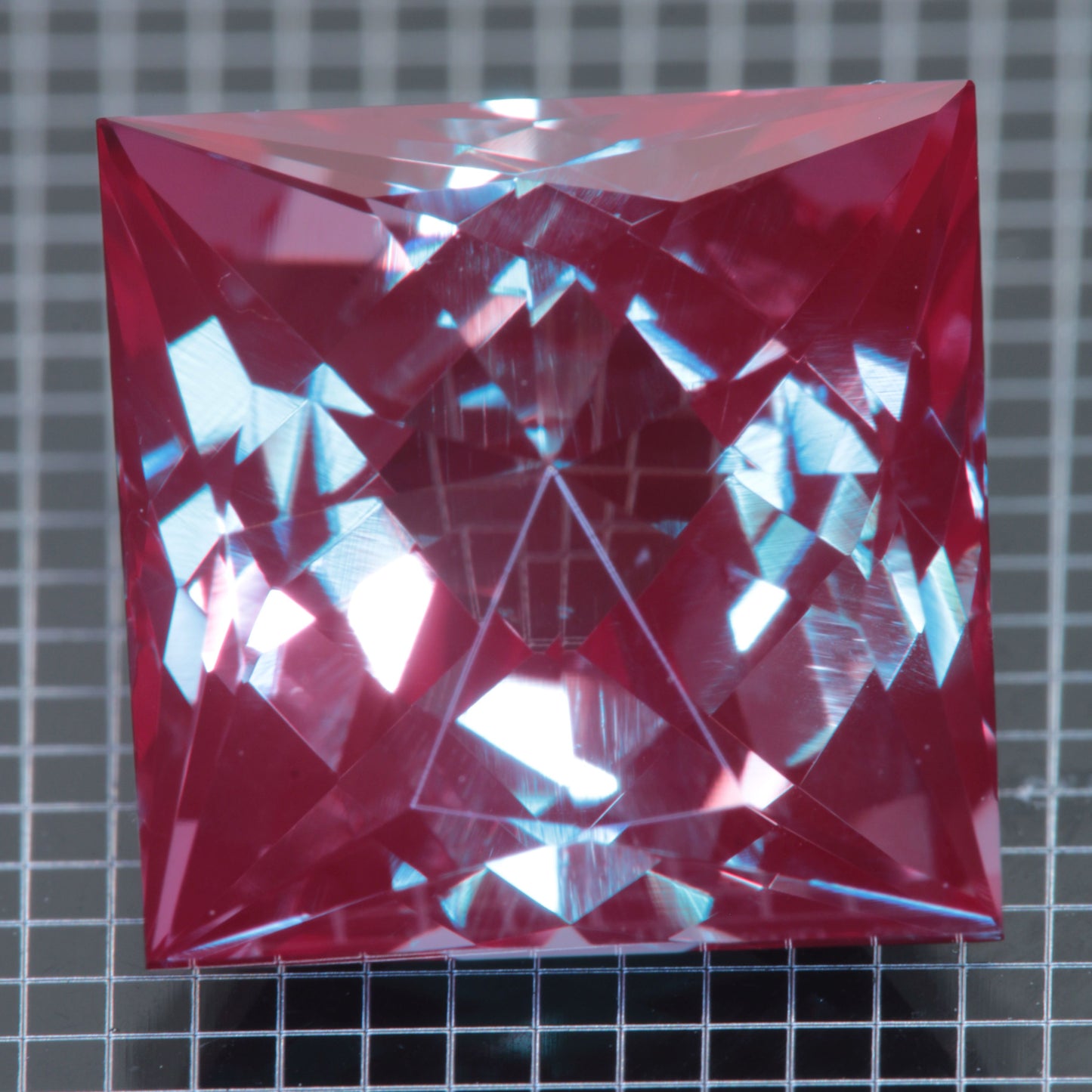 Laser Alexandrite Faceted Stones, Lab Created Red Glow Alexandrite