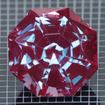 Laser Alexandrite Faceted Stones, Lab Created Red Glow Alexandrite